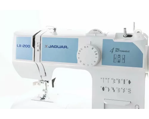 Швейная машина JAGUAR LX-200 белый/голубой