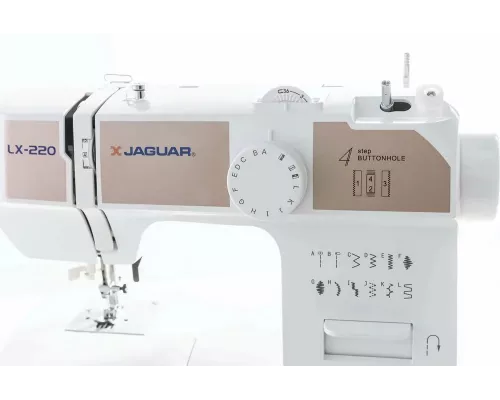 Швейная машина JAGUAR LX-220 белый/кофейный