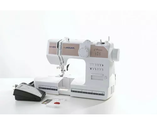 Швейная машина JAGUAR LX-220 белый/кофейный