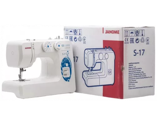 Швейная машина JANOME S-17 белый
