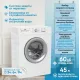 Стиральная машина BEKO WRS54P1BSW белый/серебро