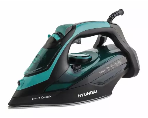 Утюг HYUNDAI H-SI01221 черный/зеленый