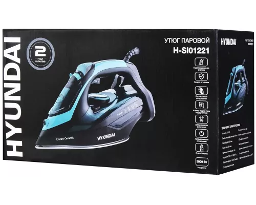 Утюг HYUNDAI H-SI01221 черный/зеленый
