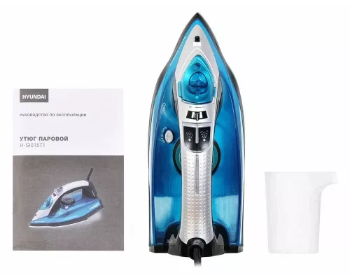 Утюг HYUNDAI H-SI01336 черный/голубой