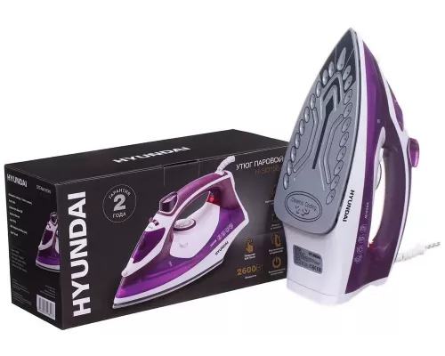 Утюг HYUNDAI H-SI01564 фиолетовый/белый