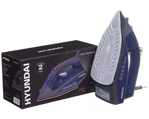 Утюг HYUNDAI H-SI01789 серый/темно-синий