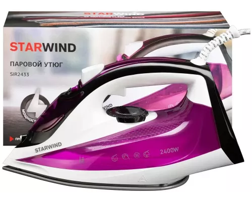 Утюг STARWIND SIR2433 фиолетовый/белый