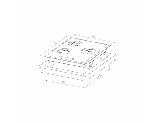 Варочная поверхность Kuppersberg FG 49 W белый