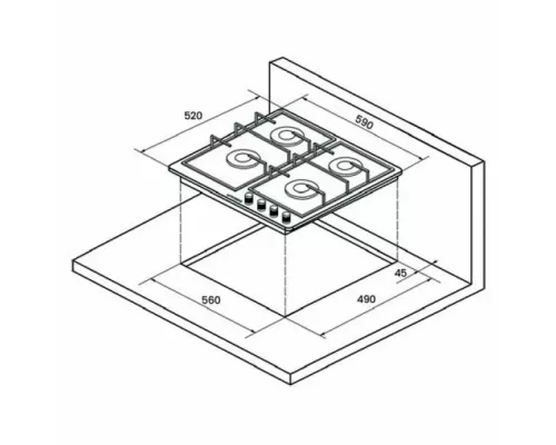 Варочная поверхность Kuppersberg FS 67 B черный