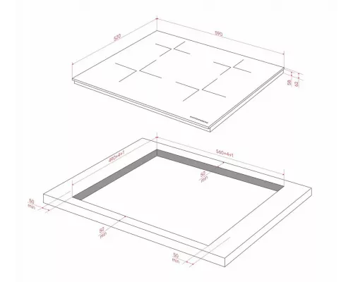 Варочная поверхность Kuppersberg ICI 625 черный