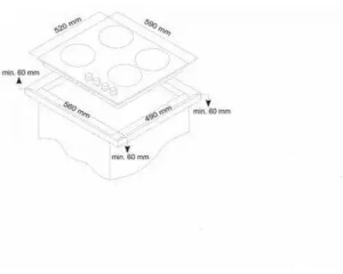 Варочная поверхность SIMFER H60D14B001 черный