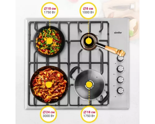 Варочная поверхность SIMFER H60Q40M471 нерж