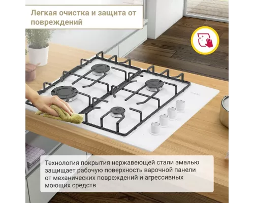 Варочная поверхность SIMFER H60Q41W571 белый