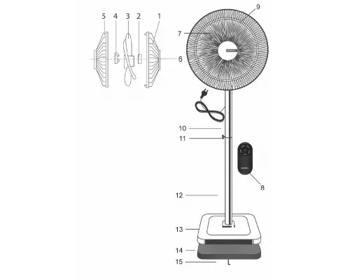 Вентилятор Centek CT-5024 белый