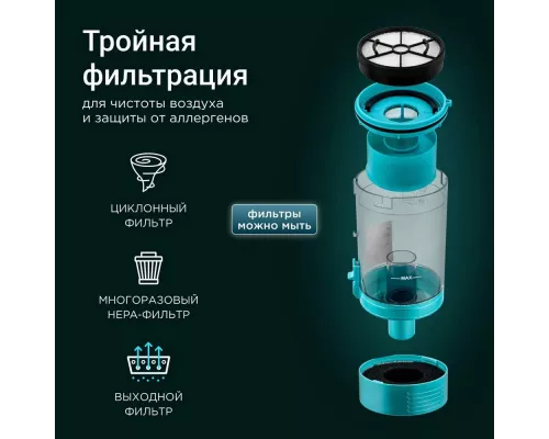 Вертикальный пылесос BRAYER BR4271 синий