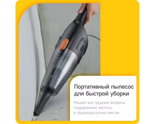 Вертикальный пылесос DEERMA DX115C черный/черный