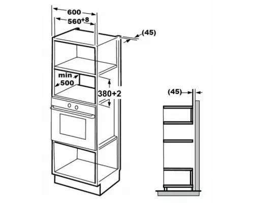 Встраиваемая микроволновая печь Kuppersberg HMW 645 W белый