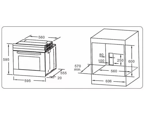 Духовой шкаф EVELUX EO 630 PB