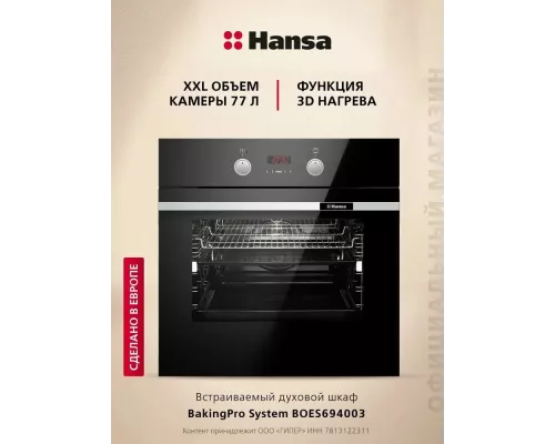 Духовой шкаф Hansa BOES694003