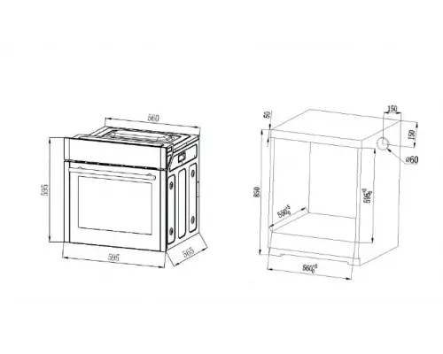 Духовой шкаф MONSHER MOE 6092 Noir