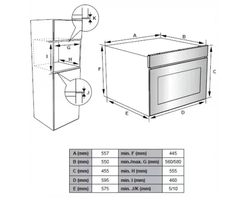 Духовой шкаф Weissgauff EO 459 PDW