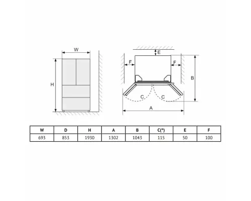 Холодильник KORTING KNFF 82535 XN