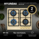 Варочная поверхность Hyundai HHG 6434 BE бежевый