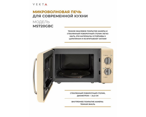 Микроволновая печь Vekta MS720GBC Микроволновая печь Vekta MS720GBC