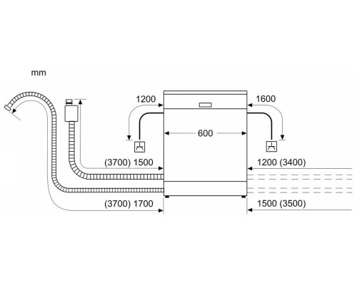 Встраиваемая посудомоечная машина Bosch SMV24AX00E
