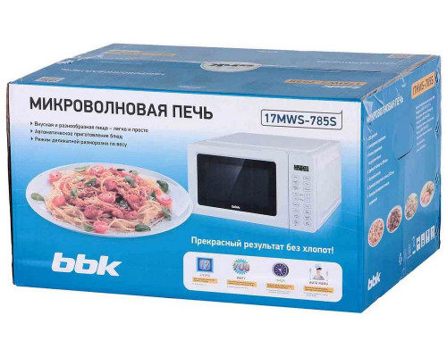 Микроволновая печь BBK 17MWS-785S/W белый Микроволновая печь BBK 17MWS-785S/W белый