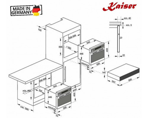 Встраиваемая микроволновая печь Kaiser EM 6307 RS Встраиваемая микроволновая печь Kaiser EM 6307 RS