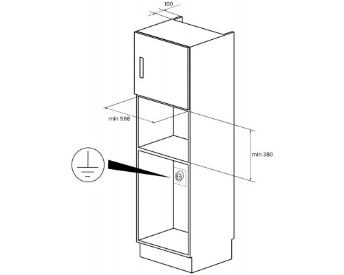 Встраиваемая микроволновая печь Kuppersberg RMW 393 B