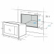 Встраиваемая микроволновая печь Midea MI10250GBX черный/нерж.сталь