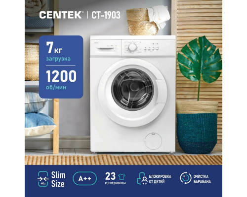 Стиральная машина Centek CT-1903 белый Стиральная машина Centek CT-1903 белый