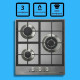 Варочная поверхность Korting HG 465 CTX