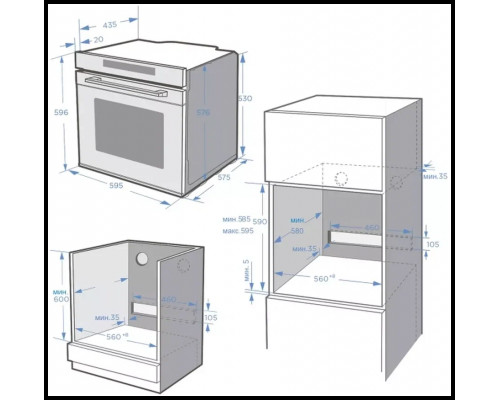 Духовой шкаф Midea MO78100CGBX Духовой шкаф Midea MO78100CGBX
