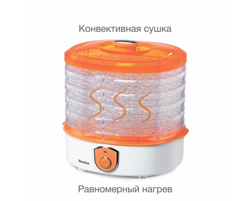 Сушилка для овощей и фруктов Blackton Bt FD1110 Белый-оранжевый Сушилка для овощей и фруктов Blackton Bt FD1110 Белый-оранжевый