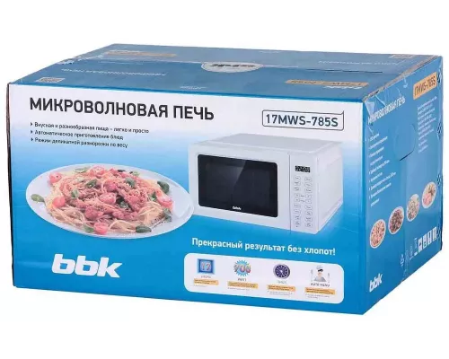 Микроволновая печь BBK 17MWS-785S/W белый
