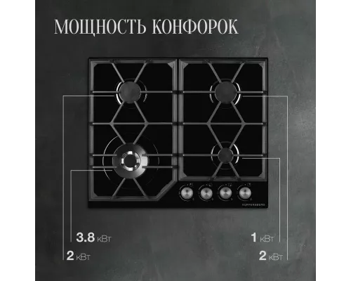 Варочная поверхность Kuppersberg FG 62 B черный