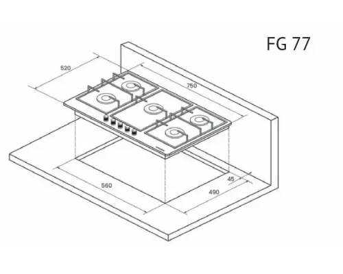 Варочная поверхность Kuppersberg FG 77 B