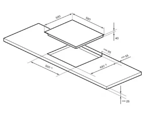Варочная поверхность LEX EVH 640-0 BL
