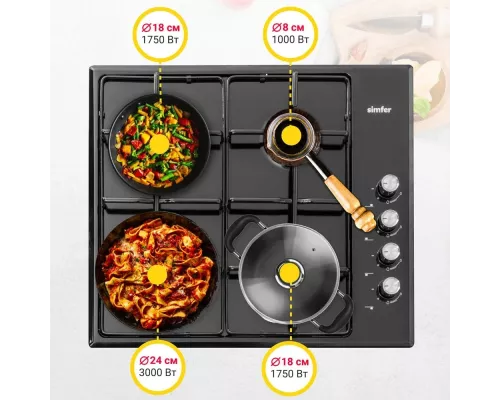 Варочная поверхность Simfer H60Q40B411