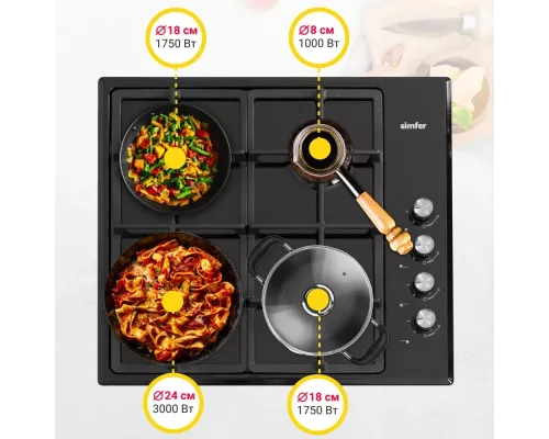 Варочная поверхность Simfer H60Q40B416