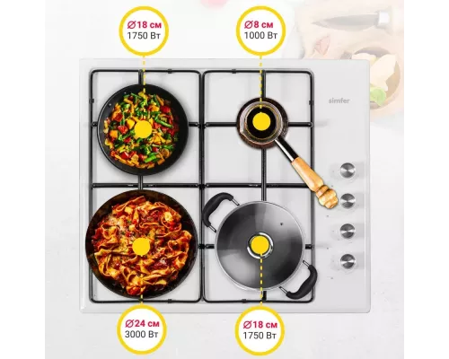 Варочная поверхность Simfer H60Q40W411