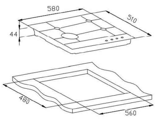 Варочная поверхность Weissgauff HGG 641 BV Nano Matt Glass