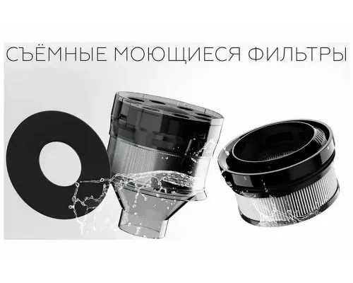 Вертикальный пылесос BQ VCA1000W Серый-Красный
