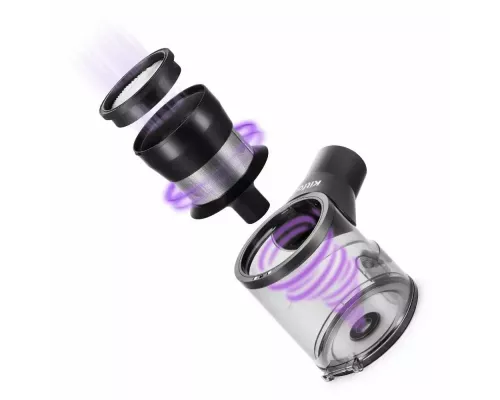 Вертикальный пылесос KITFORT КТ-5168-3 черно-белый