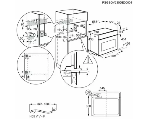 Встраиваемая микроволновая печь Electrolux EVM6E46X