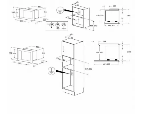 Встраиваемая микроволновая печь Kuppersberg HMW 655 W