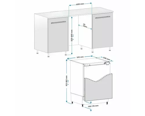 Встраиваемый холодильник Jacky's JR FW318MN2